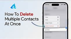 How To Delete Multiple iPhone Contacts At Once