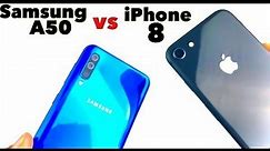 SAMSUNG A50 vs iPhone 8 | Speed Test