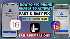 HOW TO FIX IPHONE UNABLE TO ACTIVATE | FREE REGISTRATIONS..NEW METHOD