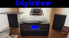 DigitNow Bluetooth Record Player Turntable Combo CD, Cassette, Radio (EPISODE 4400) Amazon Unboxing