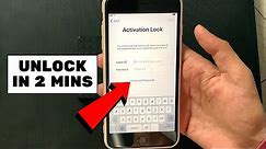 Unlock Activation Lock using passcode