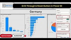 Learn to create a Drill Through & Reset Button in Power-Bi | Power-Bi Tutorial 2023