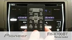 How To - FH-X700BT - Remote Control