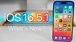 iOS 16.5.1 is Out! - What's New?