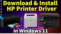 How to Download & Install any HP Printer Driver in Windows 11