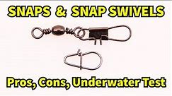 Should you use snap swivels with fishing lures? Underwater lure test