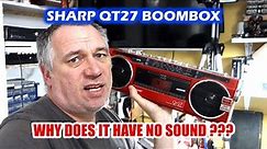Sharp QT27 Boombox has no sound Can I fix it as a favour? | UK eBay Reseller
