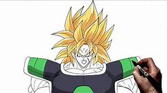 How To Draw Broly SSJ | Step By Step | Dragon Ball