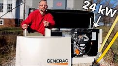 Emergency Standby Generator Install, DIY Start to Finish. Generac 24kW Backup Generator.