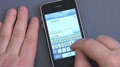 Using the on-screen keyboard on the iPhone