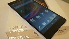 Sony Xperia Z White Unboxing and First Review