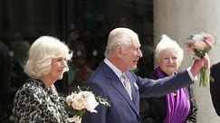 King and Queen depart University College Hospital