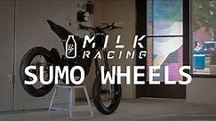 16-inch MILK RACING Supermoto Wheels on my Surron!