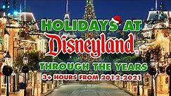 Christmas at Disneyland through the years | 3+ hours from 2012 to 2021