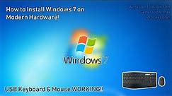 How to Install Windows 7 on Modern Hardware! [USB KEYBOARD AND MOUSE WORKING] (10th 11th 12th gen)