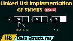 Linked List Implementation of Stacks (Part 1)