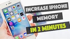 Increase iPhone memory in 2 minutes
