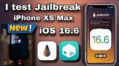 I test Jailbreak iPhone XS Max iOS 16.6 with Palera1n / No use USB for Windows