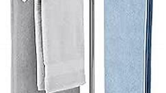 KES Standing Towel Racks for Bathroom with Weighted Marble Base, 40-Inch Swivel Arms Free Standing 3 Bath Towel Racks Floor, 18/8 Stainless Steel Brushed Finish, BTH219-2