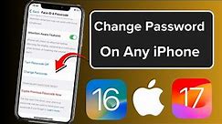 How to Change iPhone Password iOS 17 | How to Change iPhone Passcode iOS 17