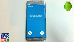How to make your Phone Number private on Samsung