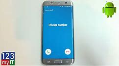 How to make your Phone Number private on Samsung