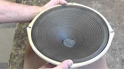 Vintage Speaker Cone Renovation and Repair without Re-Coning