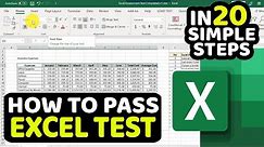 How To Pass Basic Excel Employment Test: 20 Exercises [+XLSX Download]