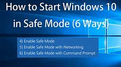 5 Ways on How to Start Windows 10 in Safe Mode