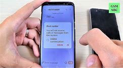 How to Block SMS Text Messages on Samsung Galaxy S8, S8+ and NOTE 8