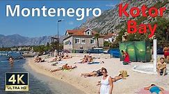 Kotor Montenegro 🇲🇪 4K Bay of Kotor Walking Tour and Beaches September 2021