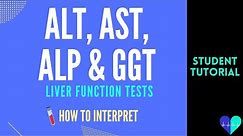 ALT, AST, ALP & GGT (Liver Function Tests) - How to Interpret