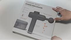 Sharper Image Power Percussion Deep Tissue Massager | Unboxing & Review |