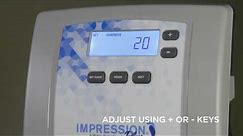 How to Program Water Softener Settings on Impression® Series