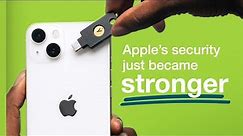 Apple adds YubiKey support for Apple ID