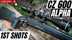 CZ 600 Alpha - First Shots and Sighting In