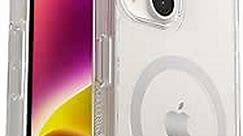 OtterBox iPhone 14 & iPhone 13 Symmetry Series+ Case - CLEAR , Ultra-Sleek, Snaps to MagSafe, Raised Edges Protect Camera & Screen