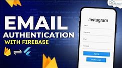 Flutter Firebase Authentication Email and Password Explained | Full Tutorial