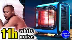 EVERYONE SLEEPS with this WHITE NOISE, fall asleep easily, new fan heater sound for sleeping, 528hz