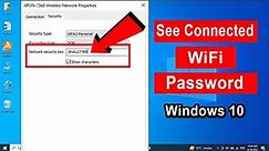 How to See Connected WiFi Password on Windows 10 || How to find WiFi Password in windows 10