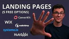 5 Best Free Landing Page Software