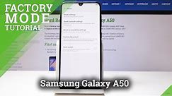 SAMSUNG Galaxy A50 Factory Reset / Wipe Data