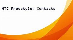 HTC Freestyle: Contacts