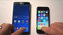 Galaxy Note 3 vs iPhone 5s: Benchmark and Speed Test
