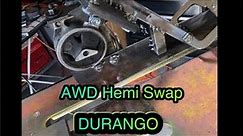 4wd 1st gen Durango/2nd gen Dakota Hemi Swap Motor Mounts (part 2)