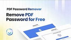 PDF Password Remover | Remove PDF Password for Free