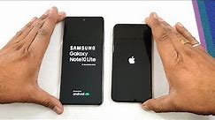 Samsung Galaxy Note 10 Lite vs iPhone XS Speed & Camera Test