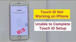 How to Fix touch ID Not Working | Unable to Complete Touch ID Setup Please Go Back and Try Again.