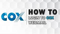 Cox Webmail Login 2018