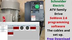 Schneider Electric ATV Drive SoMove programming software, the cables and set up. Free Download. Eng